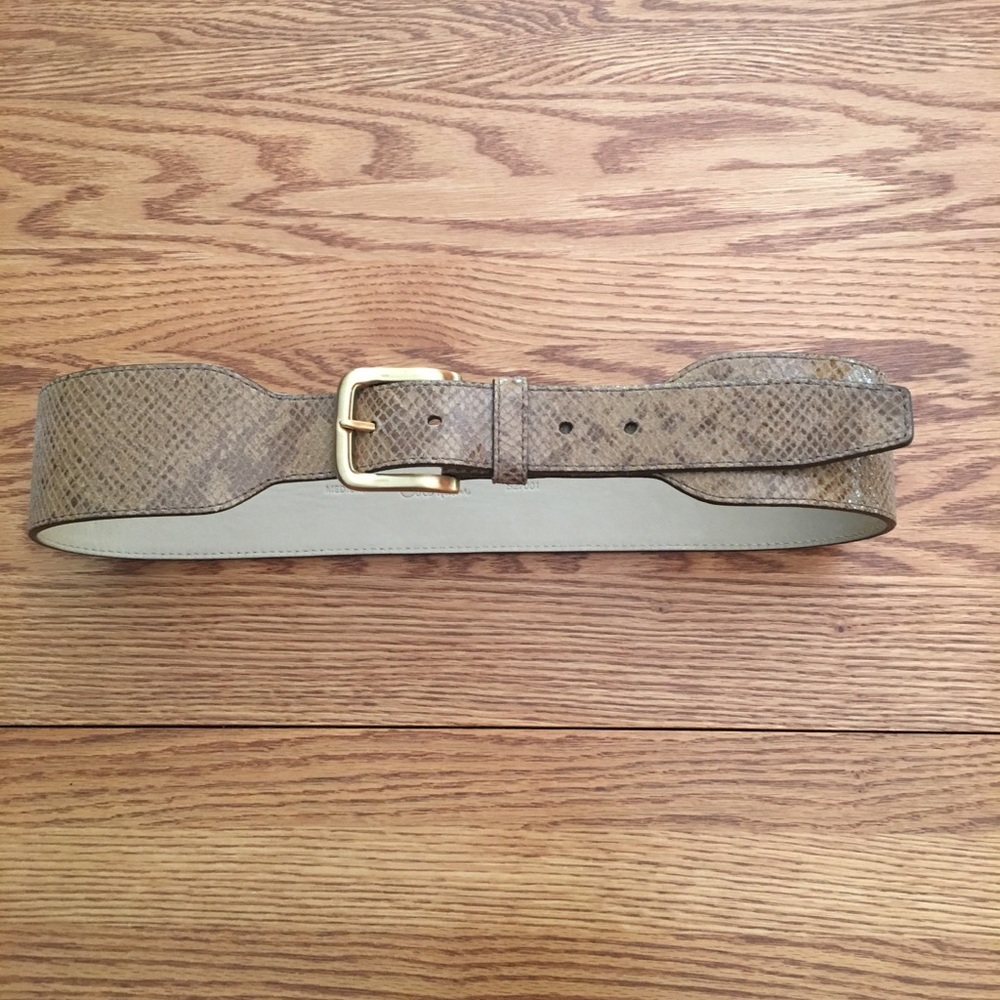 NWOT Cole Haan embossed SNAKESKIN